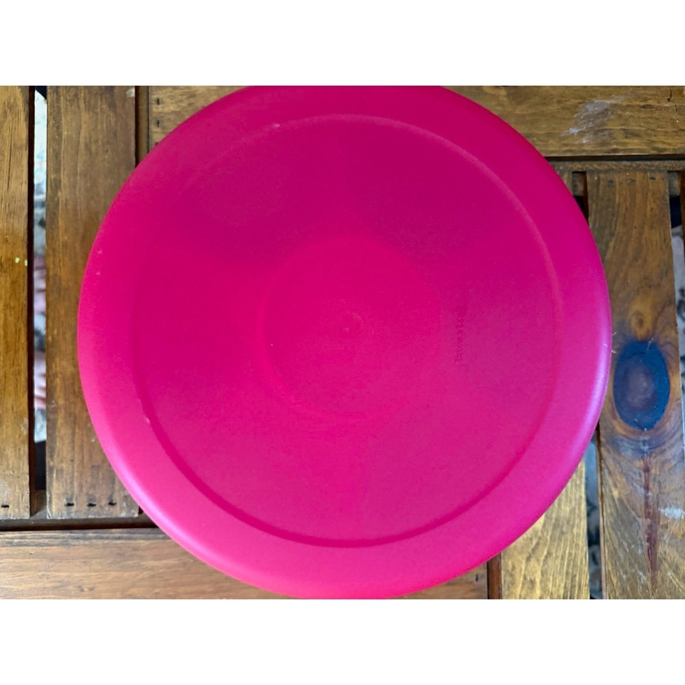 Tupperware DISCONTINUED Rare Raspberry Serving Center Set